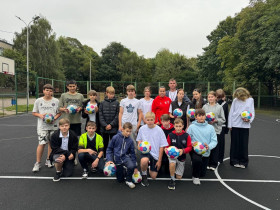 Увлекательный урок футбола.